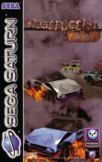 Destruction Derby PAL Sega Saturn PAL box art